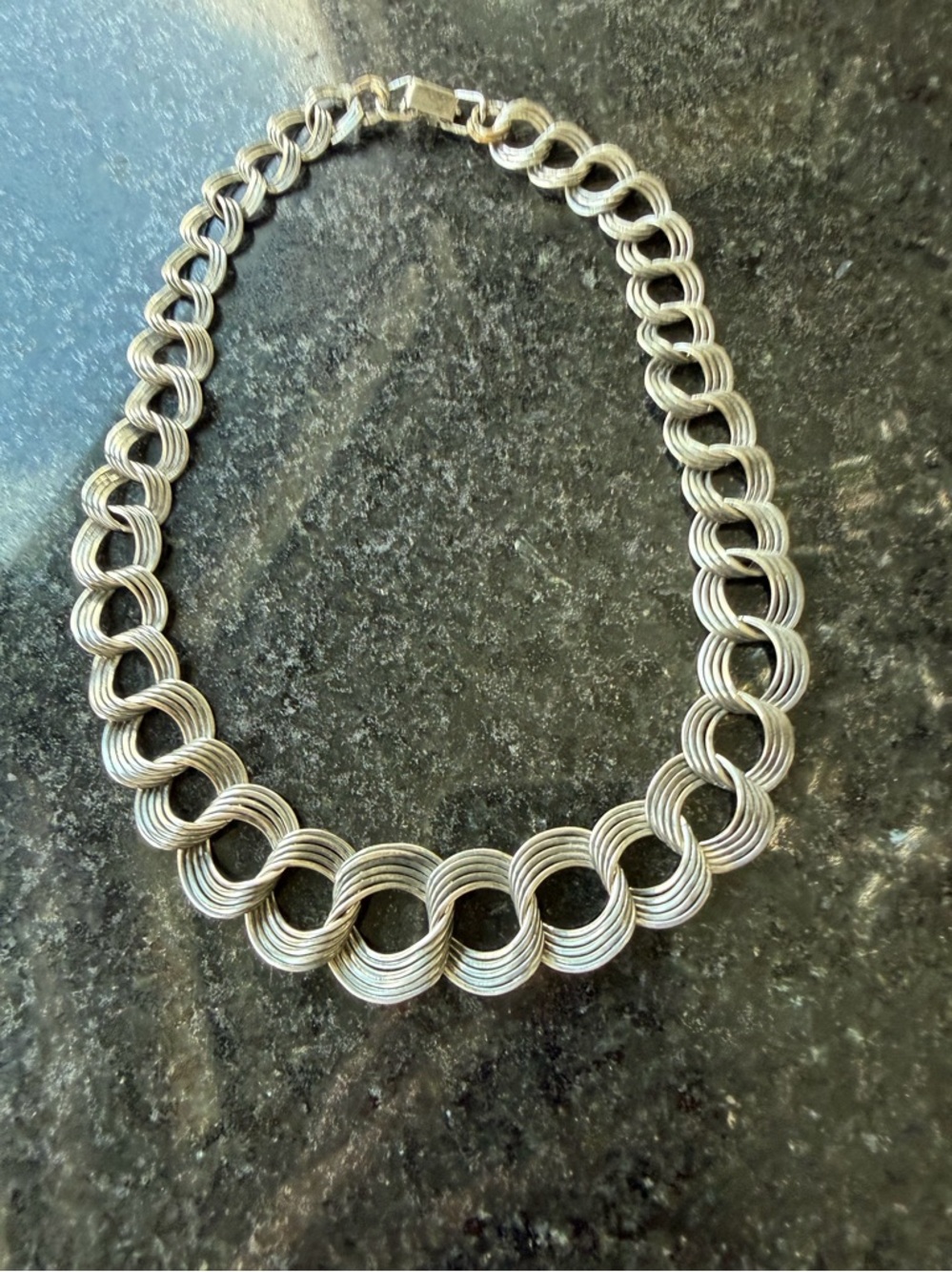 Smooth Sterling Silver-Link Women's Necklace
